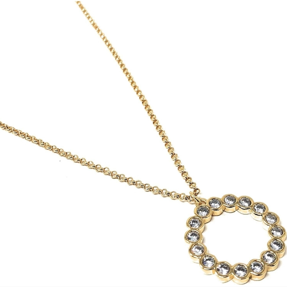 KATE SPADE FULL CIRCLE GOLD NECKLACE - Picture 2 of 4